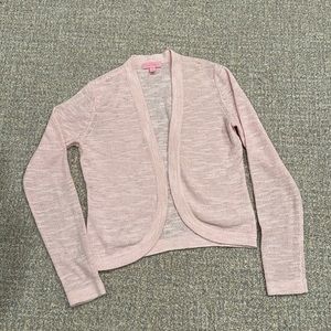 Lilly Pulitzer light pink open cardigan - S